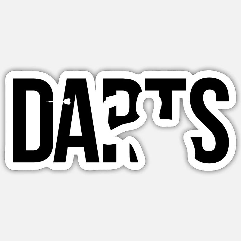 darts jeu de fléchettes Sticker taille S (10 x 10 cm)