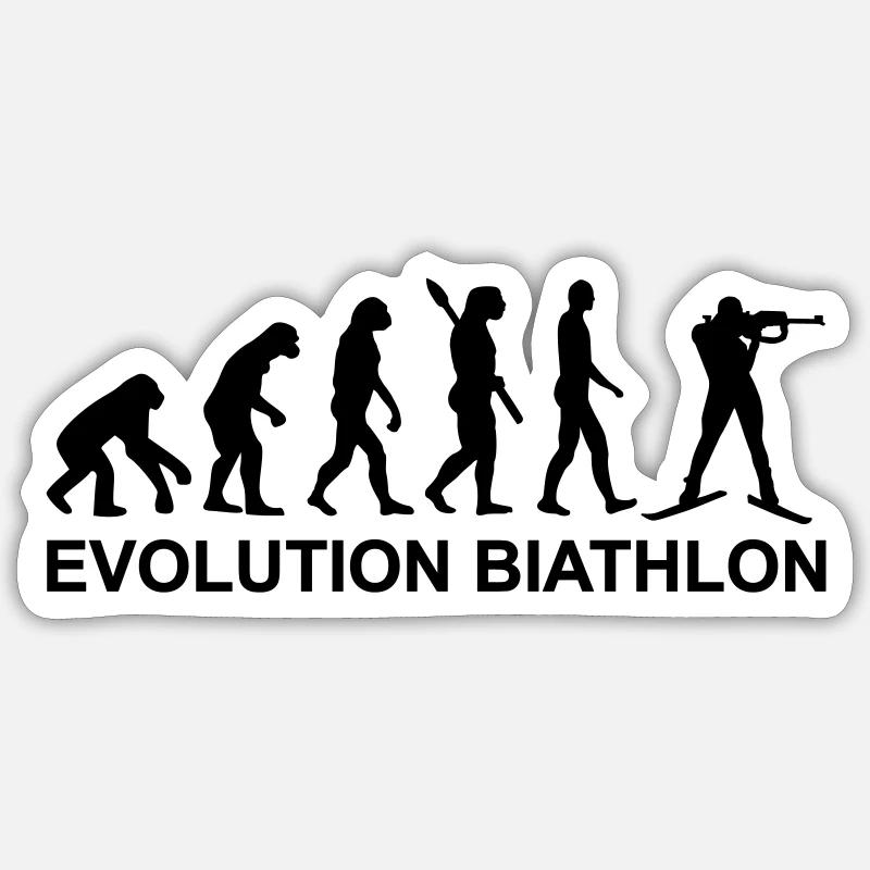 Evolution Biathlon Sticker Größe S (10 x 10 cm)