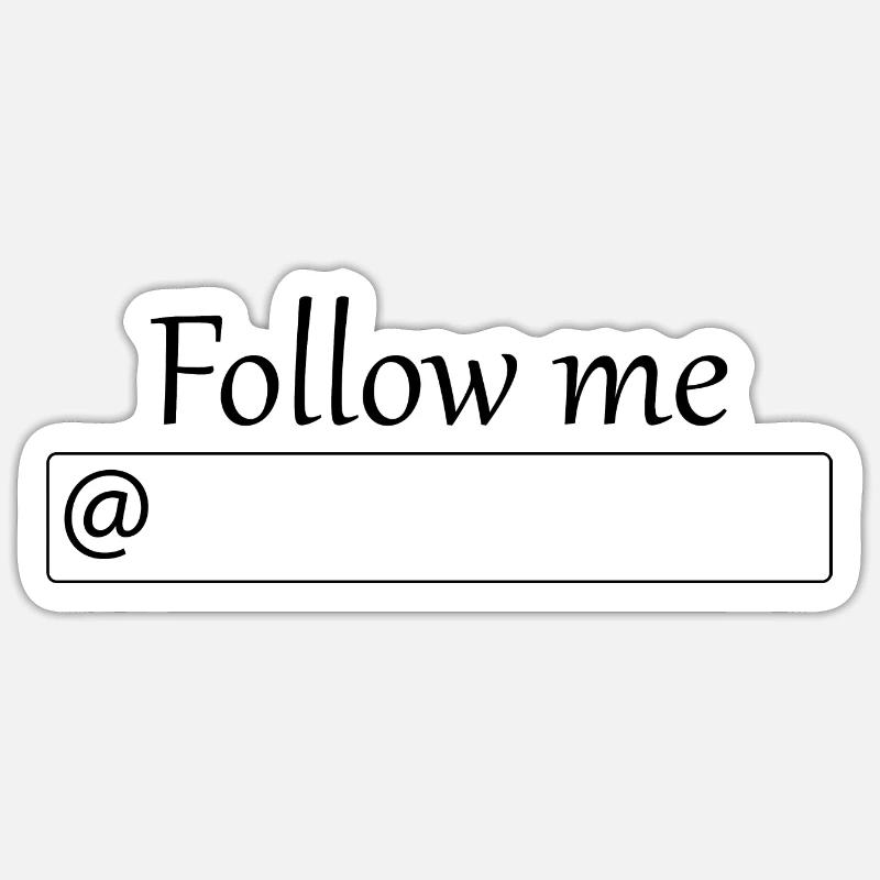 Influenceurs - Sticker taille S (10 x 10 cm) - blanc mat