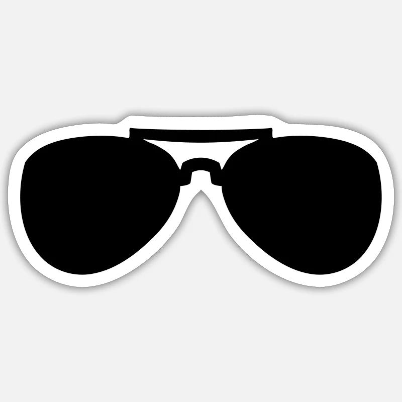 Lunettes de soleil Sticker taille S (10 x 10 cm)