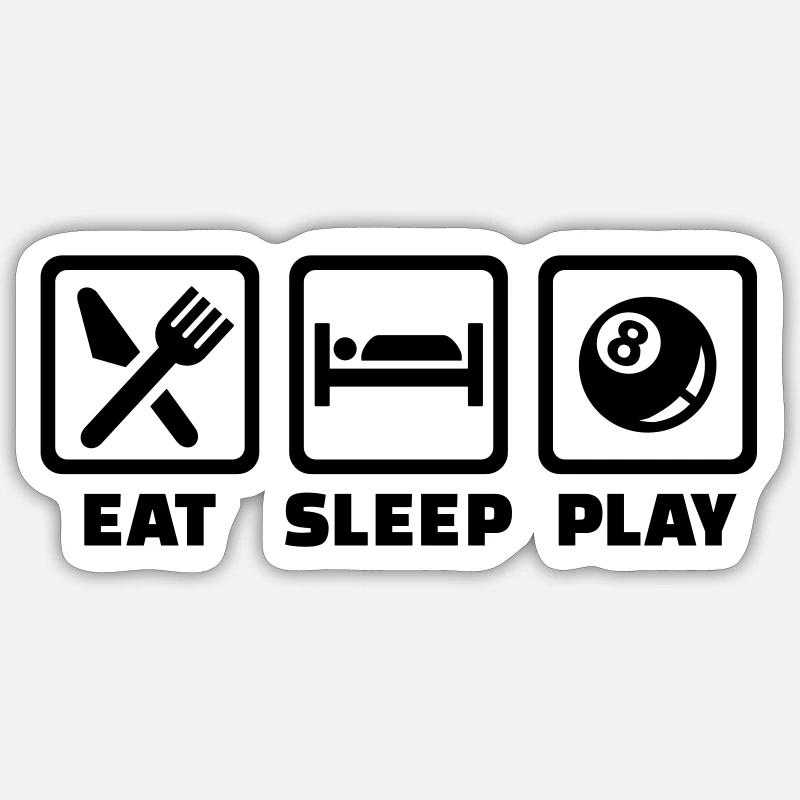 Billard Sticker Größe S (10 x 10 cm)