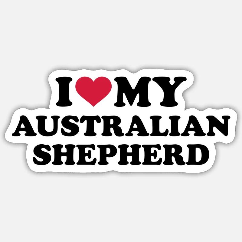 Australian shepherd Sticker Größe S (10 x 10 cm)