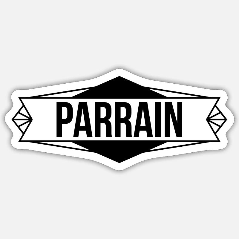 Parrain Sticker taille S (10 x 10 cm)