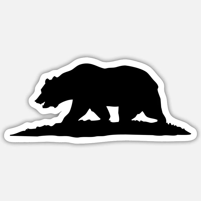 California - Sticker taille S (10 x 10 cm) - blanc mat