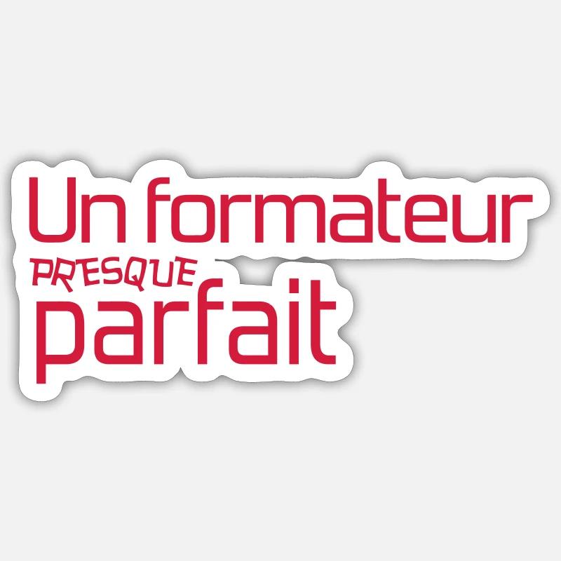 Formateur / Formatrice / Formation / Education - Sticker taille S (10 x 10 cm) - blanc mat