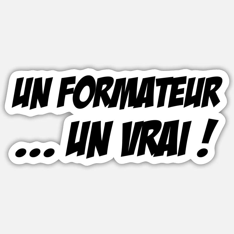 Ausbilder / Lehrer / Gestalter / trainer - Sticker Größe S (10 x 10 cm) - Mattweiß