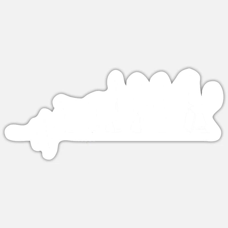 Evolution Grillen Sticker Größe S (10 x 10 cm)