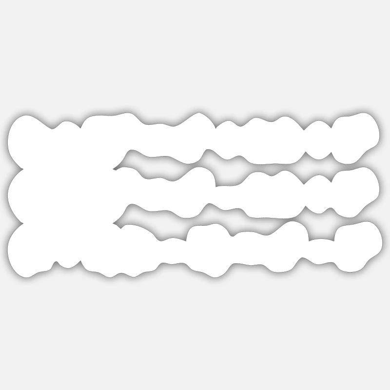 binomial formulas - Sticker size S (10 x 10 cm) - white matte