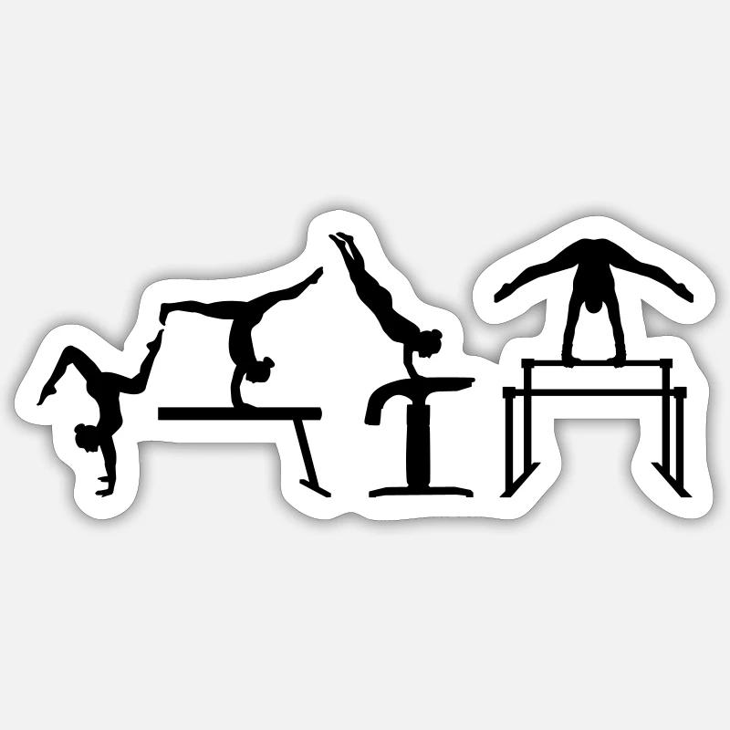 Turnen Sticker Größe S (10 x 10 cm)
