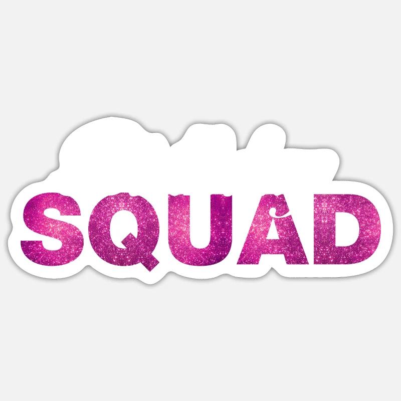 Équipe d'anniversaire - Sticker taille S (10 x 10 cm) - blanc mat