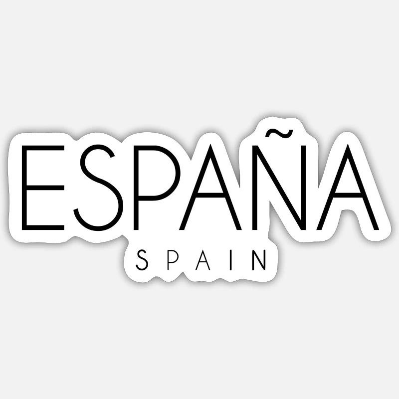Espana Spain Spanien - Sticker Größe S (10 x 10 cm) - Mattweiß