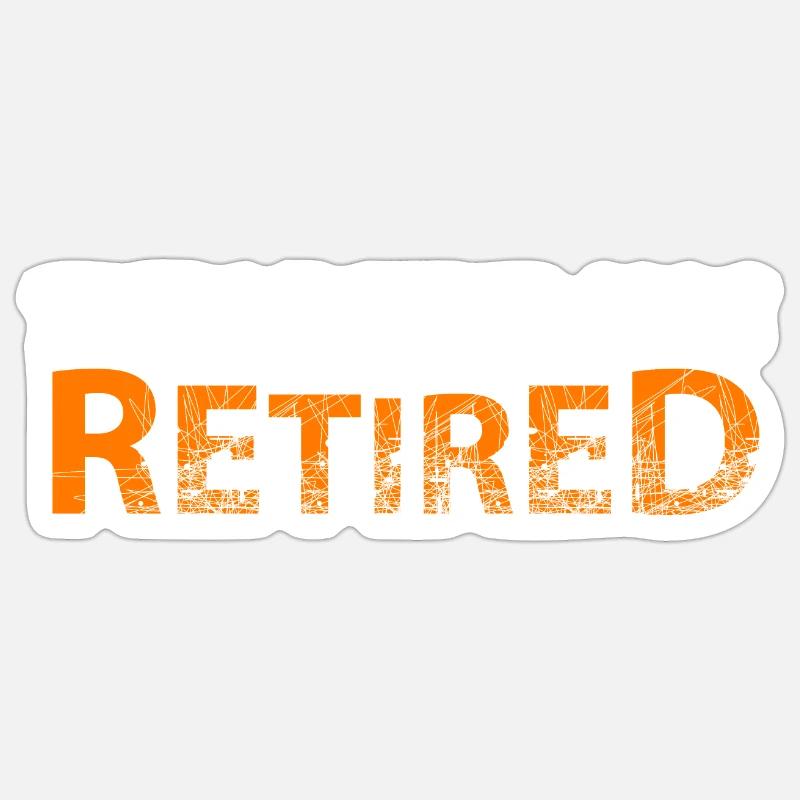 The legend has retired - Sticker taille S (10 x 10 cm) - blanc mat