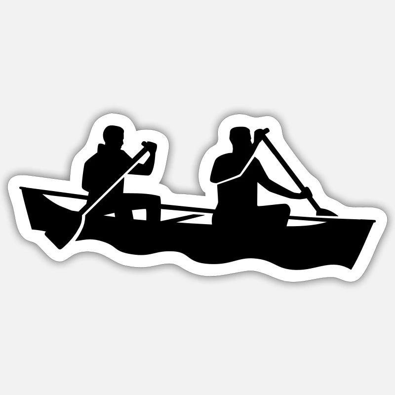 Canoe Sticker size S (10 x 10 cm)