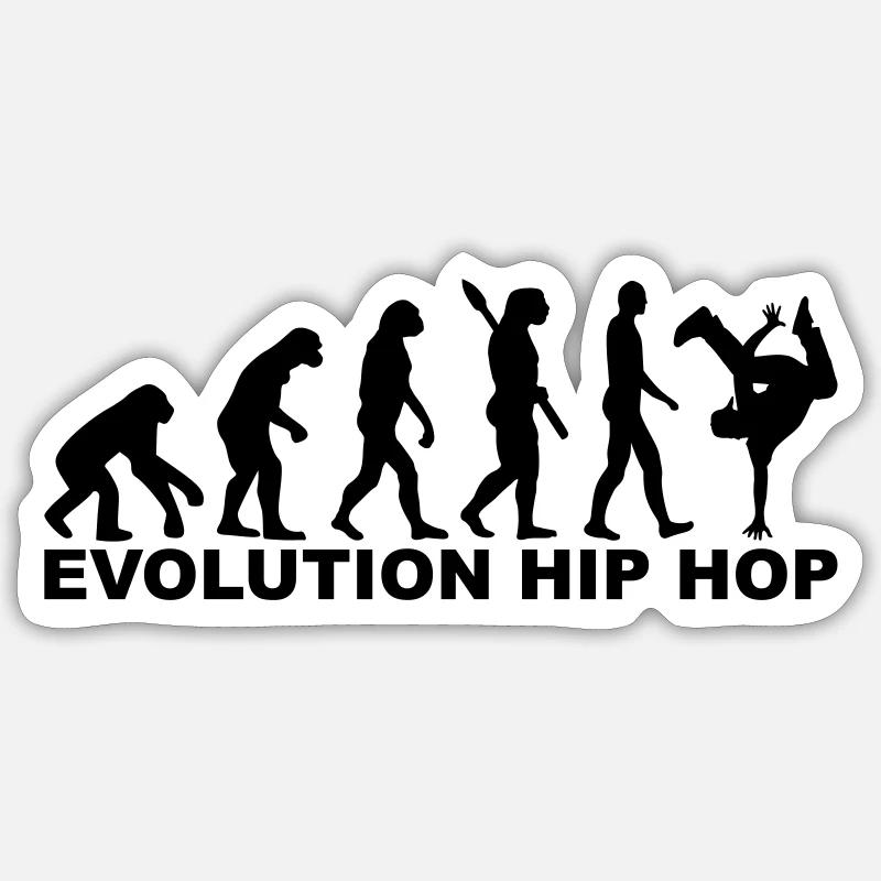 Evolution Hip Hop Sticker taille S (10 x 10 cm)