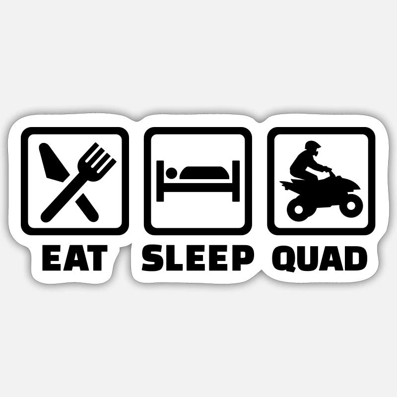 Quad Sticker size S (10 x 10 cm)