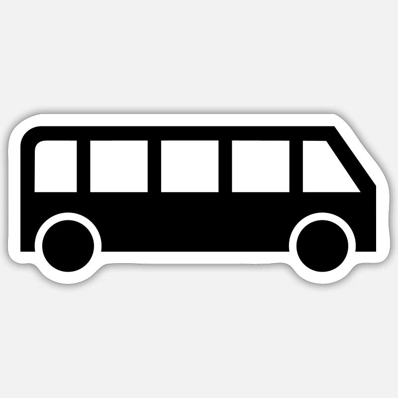 Bus Sticker size S (10 x 10 cm)