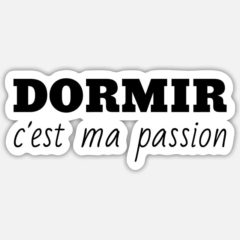 Schlaf / Schläfer / Müdigkeit / Rest Sticker Größe S (10 x 10 cm)