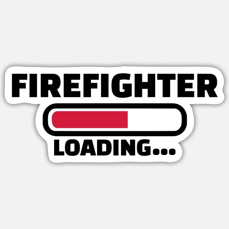 Firefighter Sticker size S (10 x 10 cm)