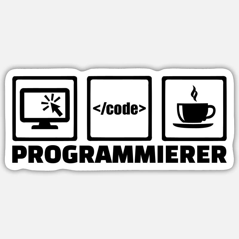 Programmierer Sticker Größe S (10 x 10 cm)