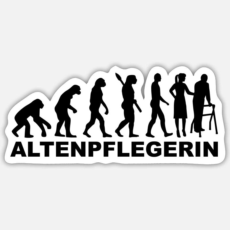 Altenpflegerin Sticker Größe S (10 x 10 cm)