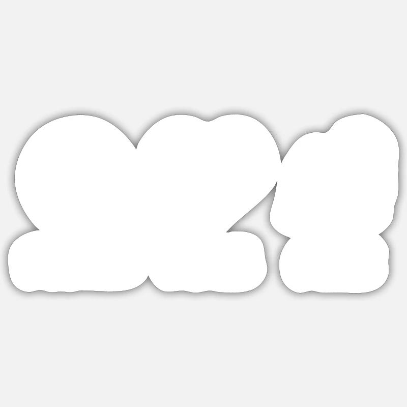 Puli - Sticker size S (10 x 10 cm) - white matte