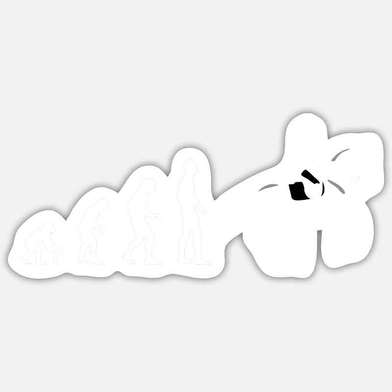 Evolution Reiten - Pferd - Reiter - Reiterin Sticker Größe S (10 x 10 cm)
