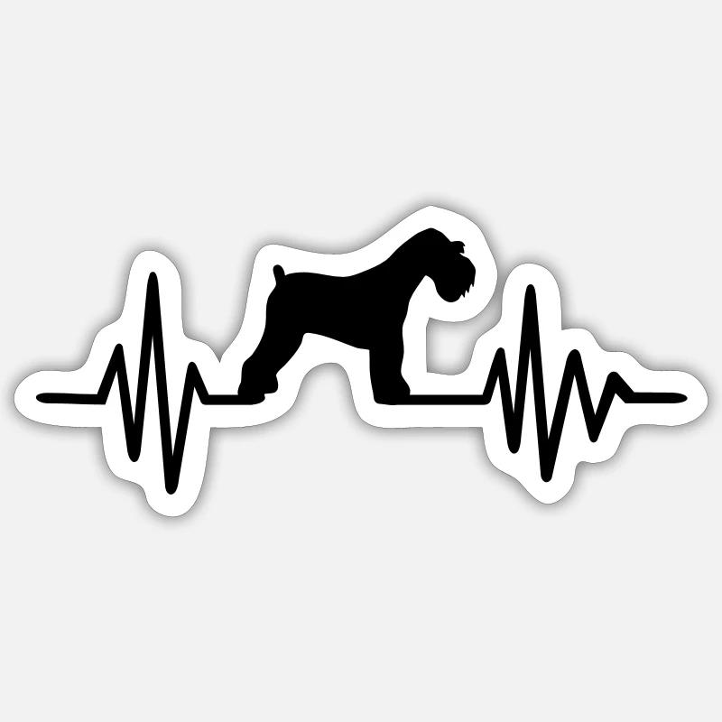 Miniature Schnauzer - Sticker size S (10 x 10 cm) - white matte
