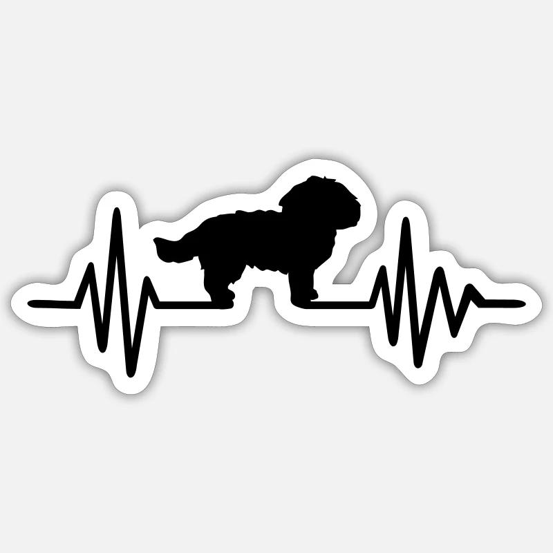 Bichon Sticker taille S (10 x 10 cm)
