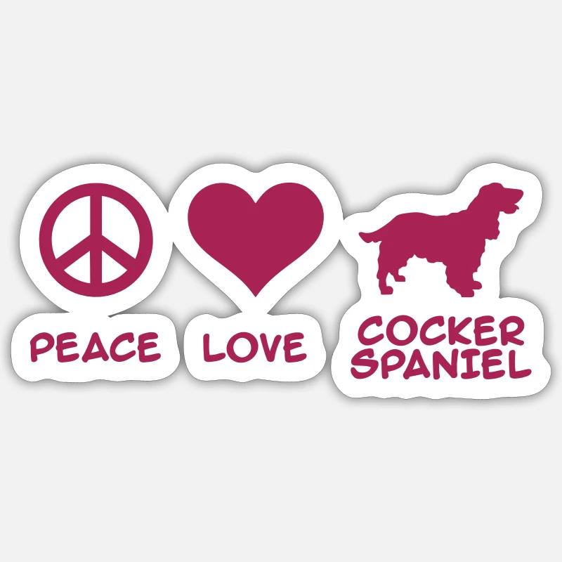 Cocker Spaniel - Sticker size S (10 x 10 cm) - white matte