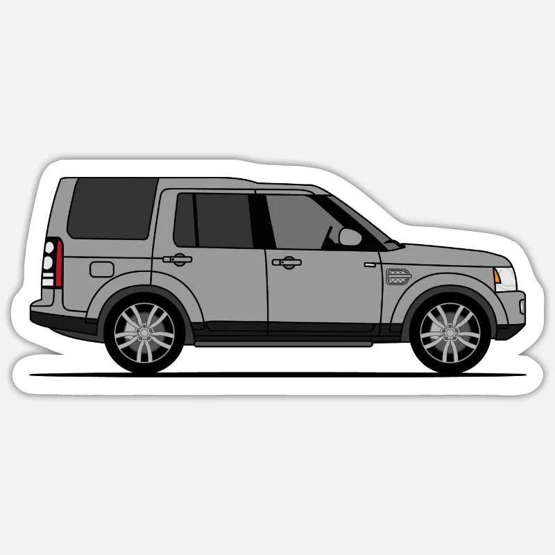 Discovery 4 Gray Sticker size S (10 x 10 cm)