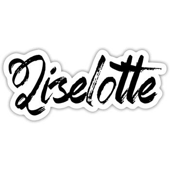 Liselotte - Sticker size S (10 x 10 cm) - white matte - Front