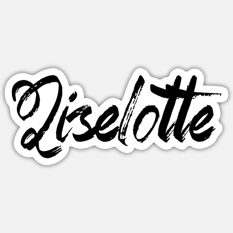 Liselotte - Sticker Größe S (10 x 10 cm) - Mattweiß