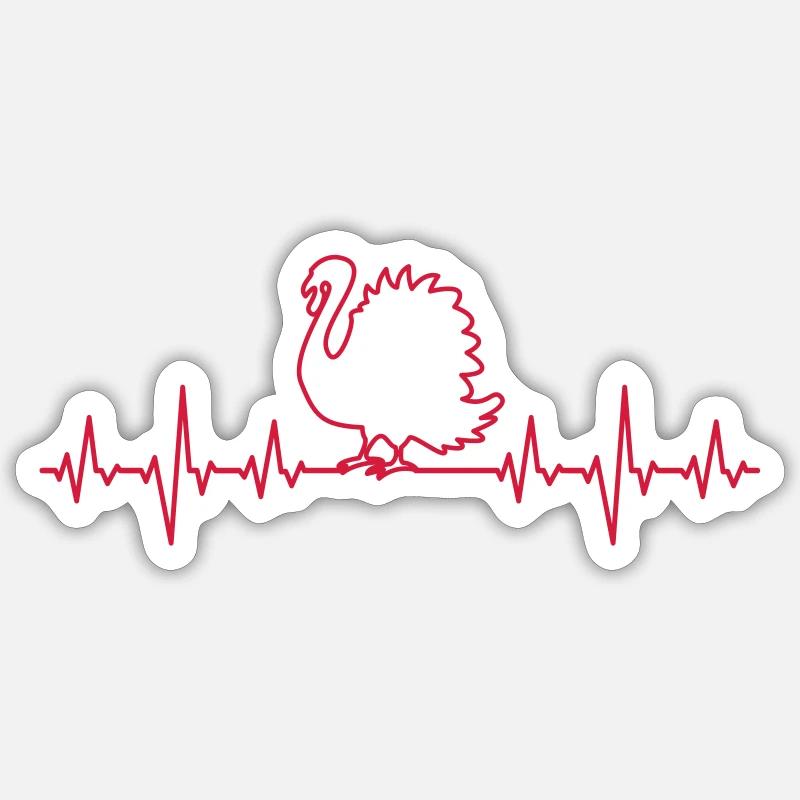 Turkey - Sticker size S (10 x 10 cm) - white matte