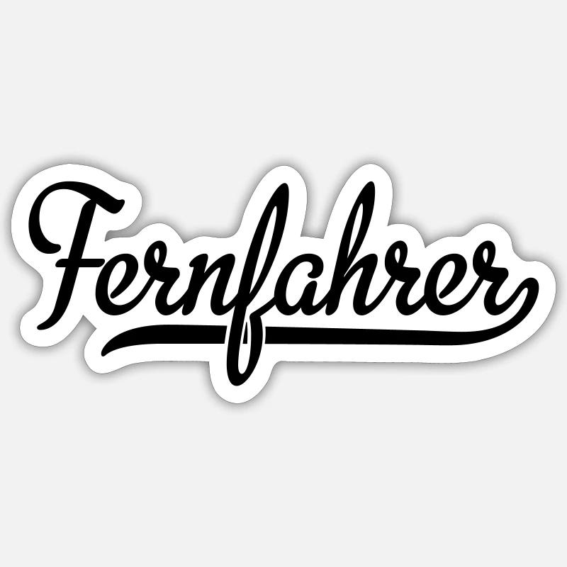 Fernfahrer Sticker Größe S (10 x 10 cm)