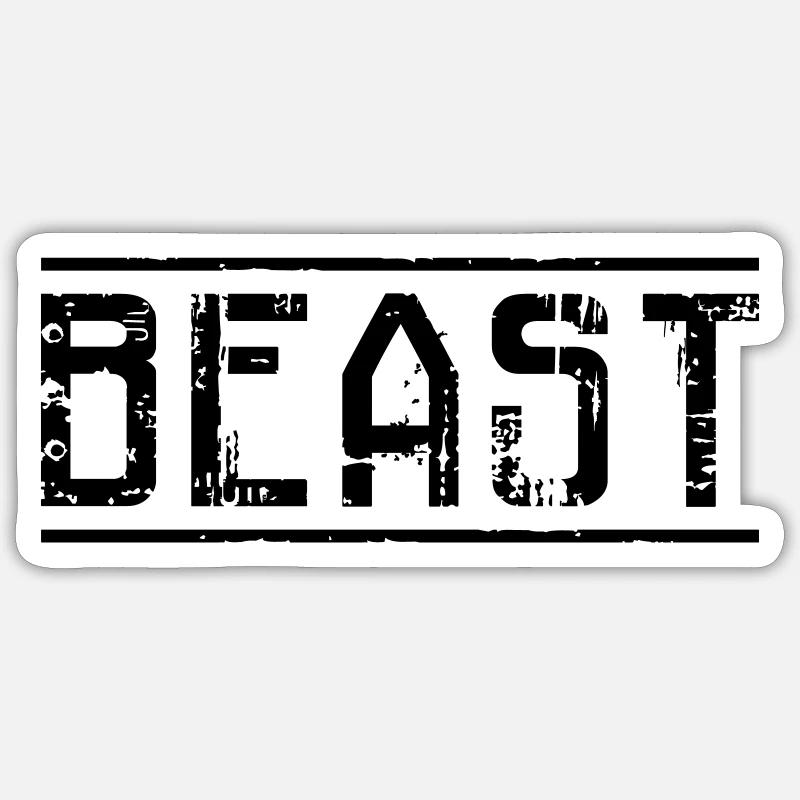 Tier - Sticker Größe S (10 x 10 cm) - Mattweiß