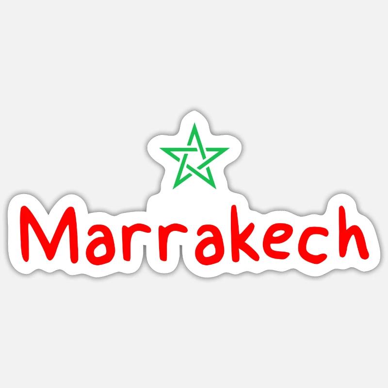 Marrakech - Sticker size S (10 x 10 cm) - white matte