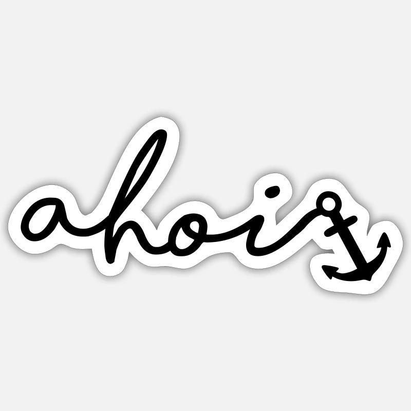 Ahoy Sticker size S (10 x 10 cm)