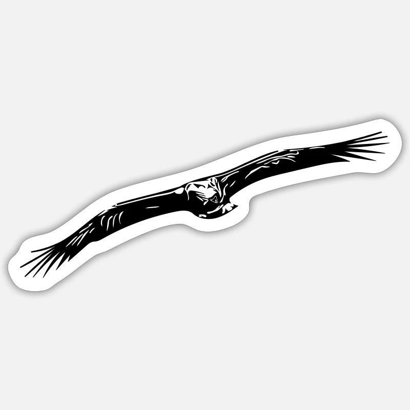 Aigle - Sticker taille S (10 x 10 cm) - blanc mat
