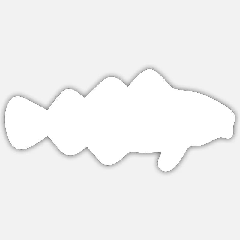 cod - Sticker size S (10 x 10 cm) - white matte