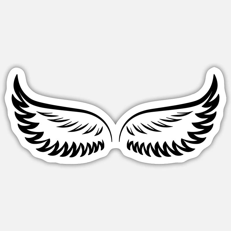 wing Sticker size S (10 x 10 cm)