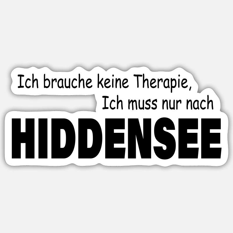 Therapie HIDDENSEE Sticker Größe S (10 x 10 cm)