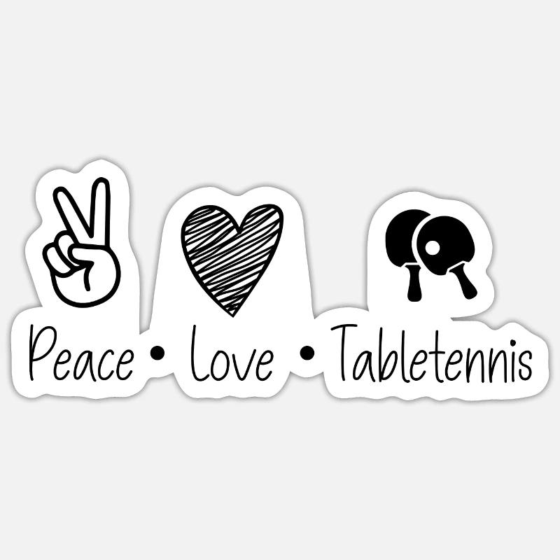 table tennis Sticker size S (10 x 10 cm)