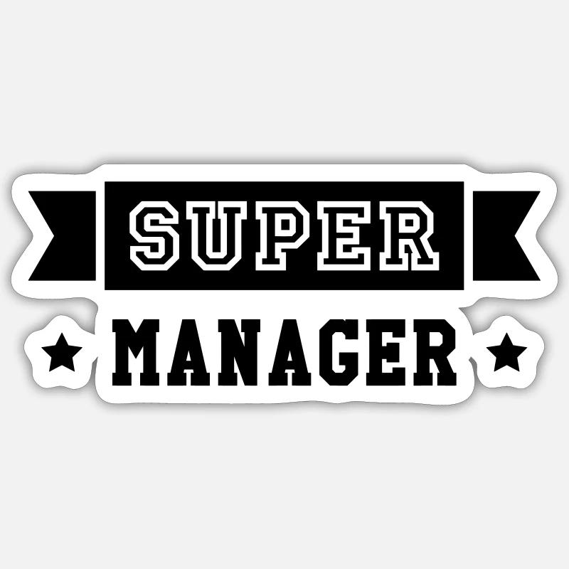 Super Manager Sticker size S (10 x 10 cm)