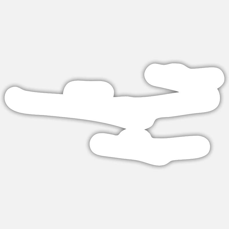 Glider Formation - Sticker size S (10 x 10 cm) - white matte
