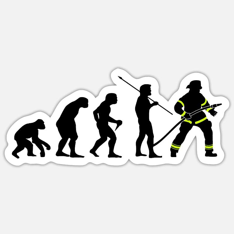 Fire brigade - Sticker size S (10 x 10 cm) - white matte