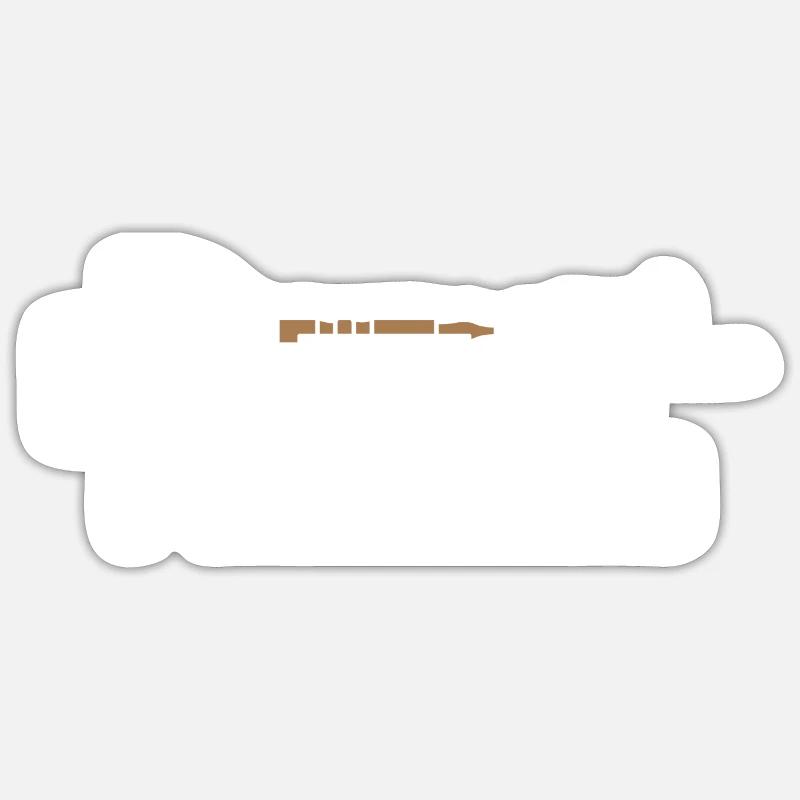 Turning - Sticker size S (10 x 10 cm) - white matte