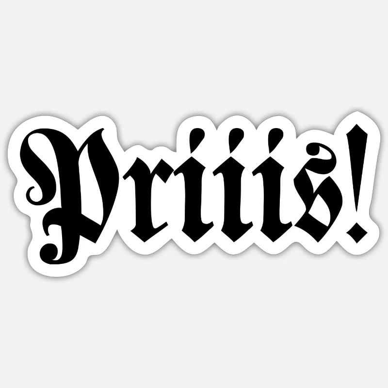 Tabac à priser pris cadeau Sticker taille S (10 x 10 cm)