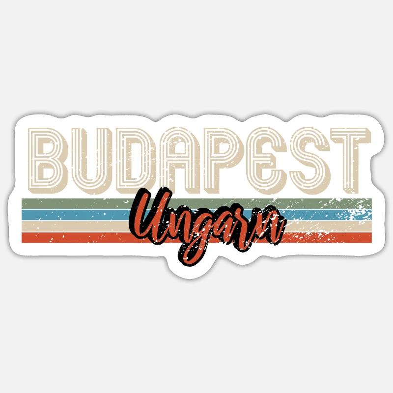 Budapest Ungarn Sticker Größe S (10 x 10 cm)