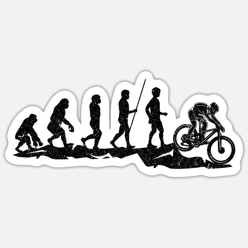 Evolution mountain bike Sticker size S (10 x 10 cm)