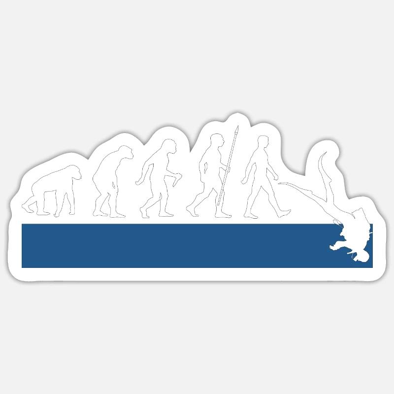 Évolution des plongeurs Sticker taille S (10 x 10 cm)